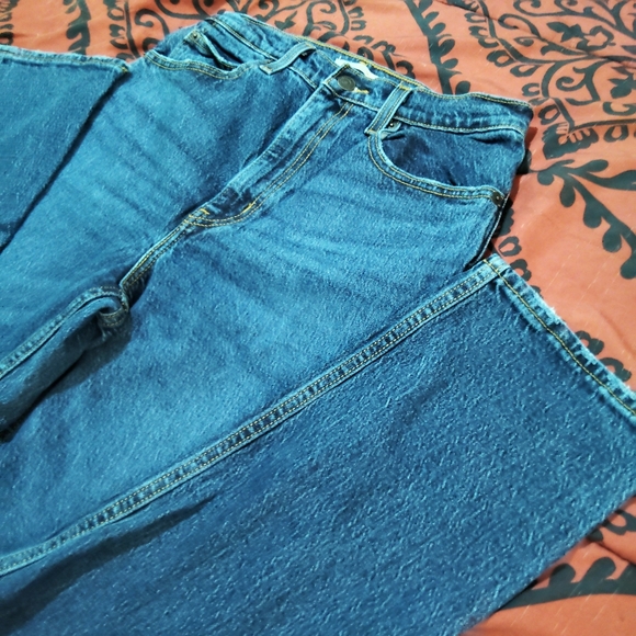 Vtg Levis 90s/Y2K 70s High Slim Straight Blue Denim Mom Jeans - Picture 8 of 16